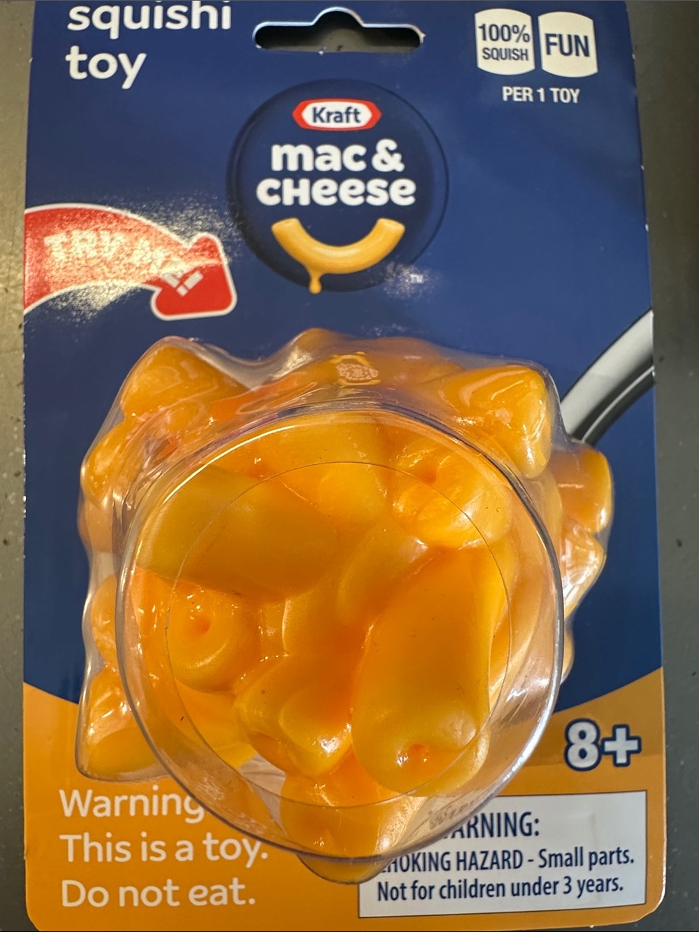 Mac & Cheese Orange Squishi Toy - Kids Sensory Toy